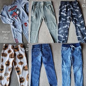 Lot Of 7 | Boys Jeans Pants Top 5T (4 - 5y)